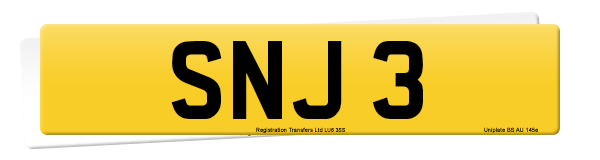 Registration number SNJ 3